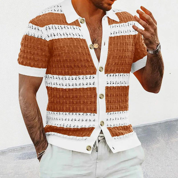 Polo de verano tejido, elegante y atemporal, para el hombre moderno - Nino