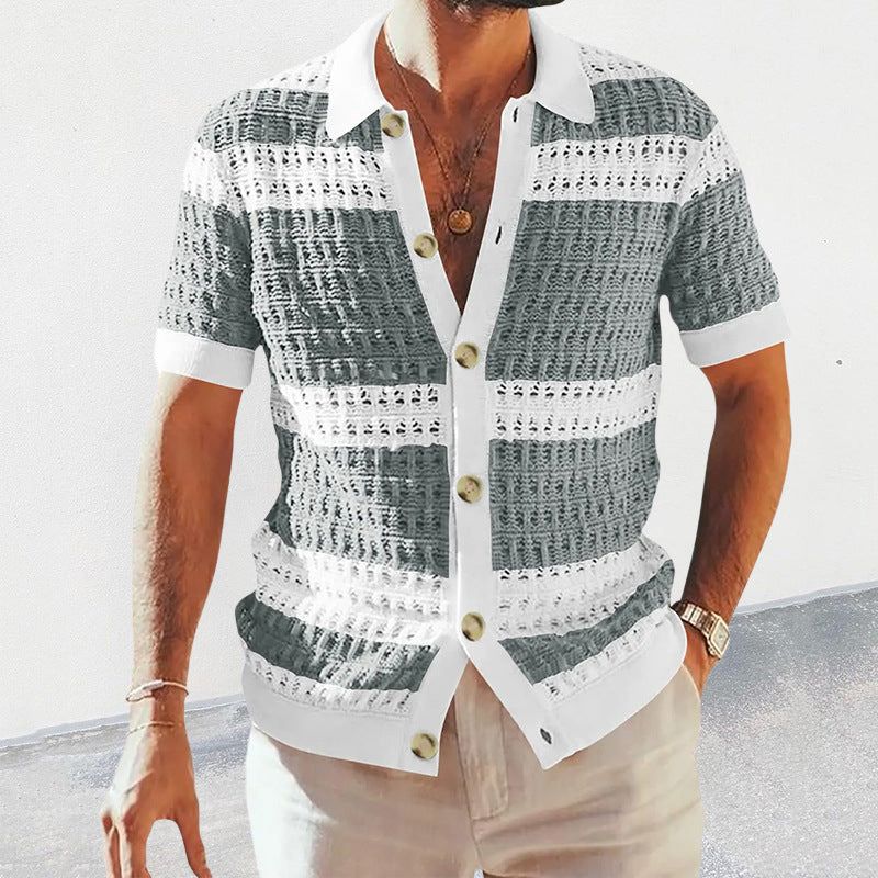 Polo de verano tejido, elegante y atemporal, para el hombre moderno - Nino