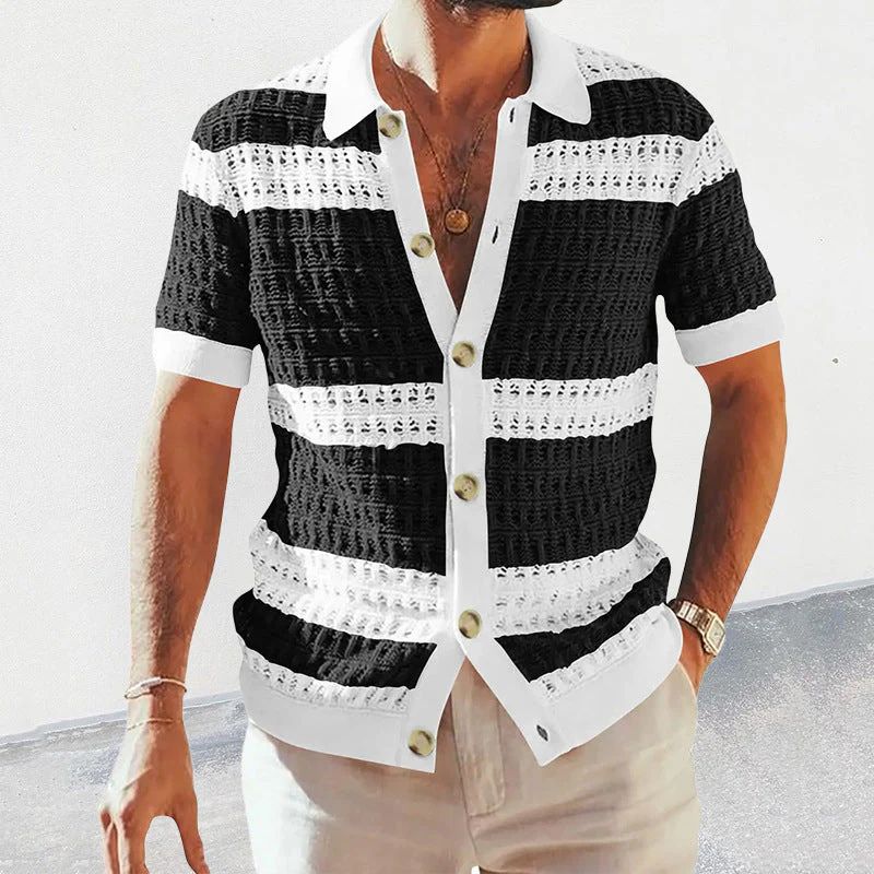 Polo de verano tejido, elegante y atemporal, para el hombre moderno - Nino