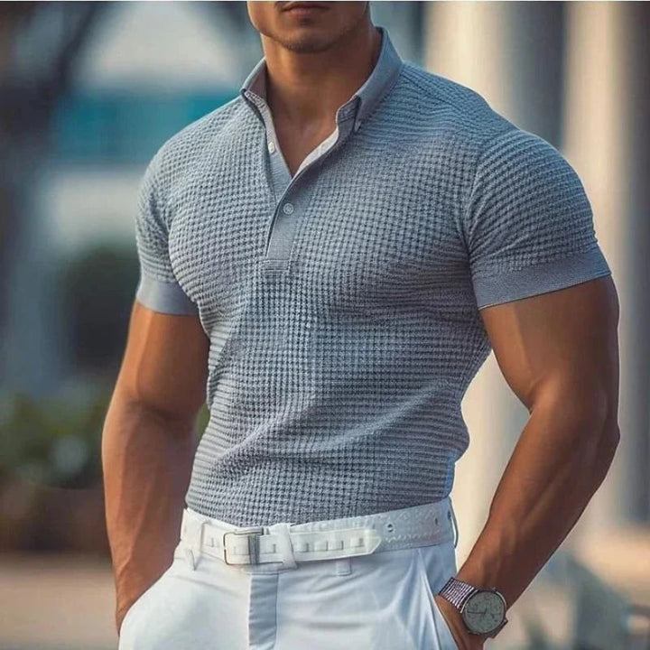 Polo con bottoni da uomo, elegante e senza tempo, per un look estivo ideale - Brend