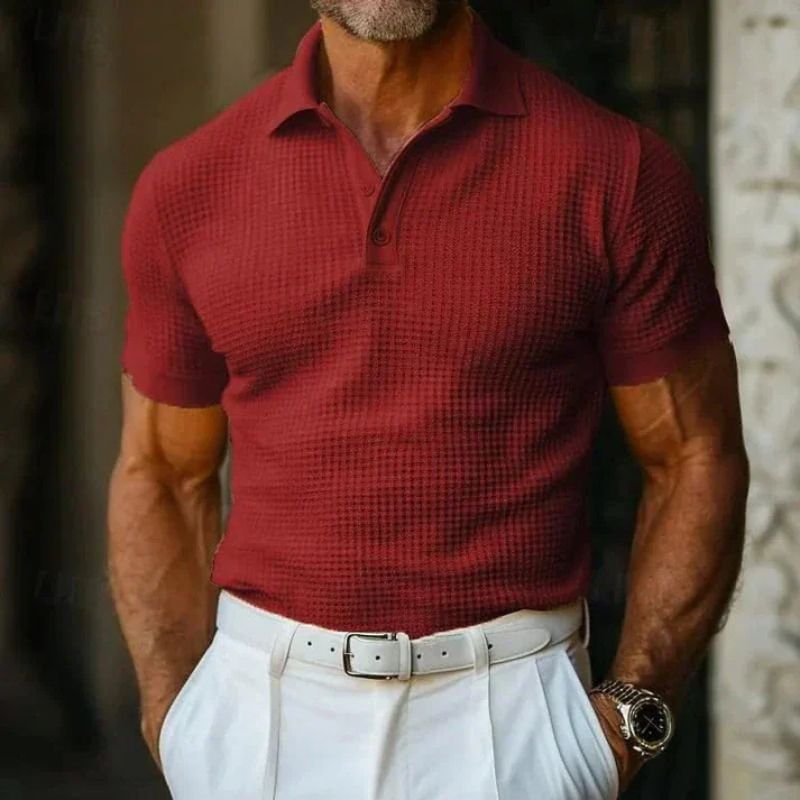 Polo con bottoni da uomo, elegante e senza tempo, per un look estivo ideale - Brend