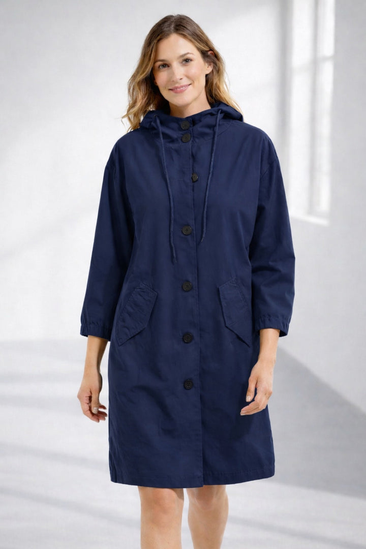 Veste légère de mi-saison pour femme en coton, à capuche, pour l’automne