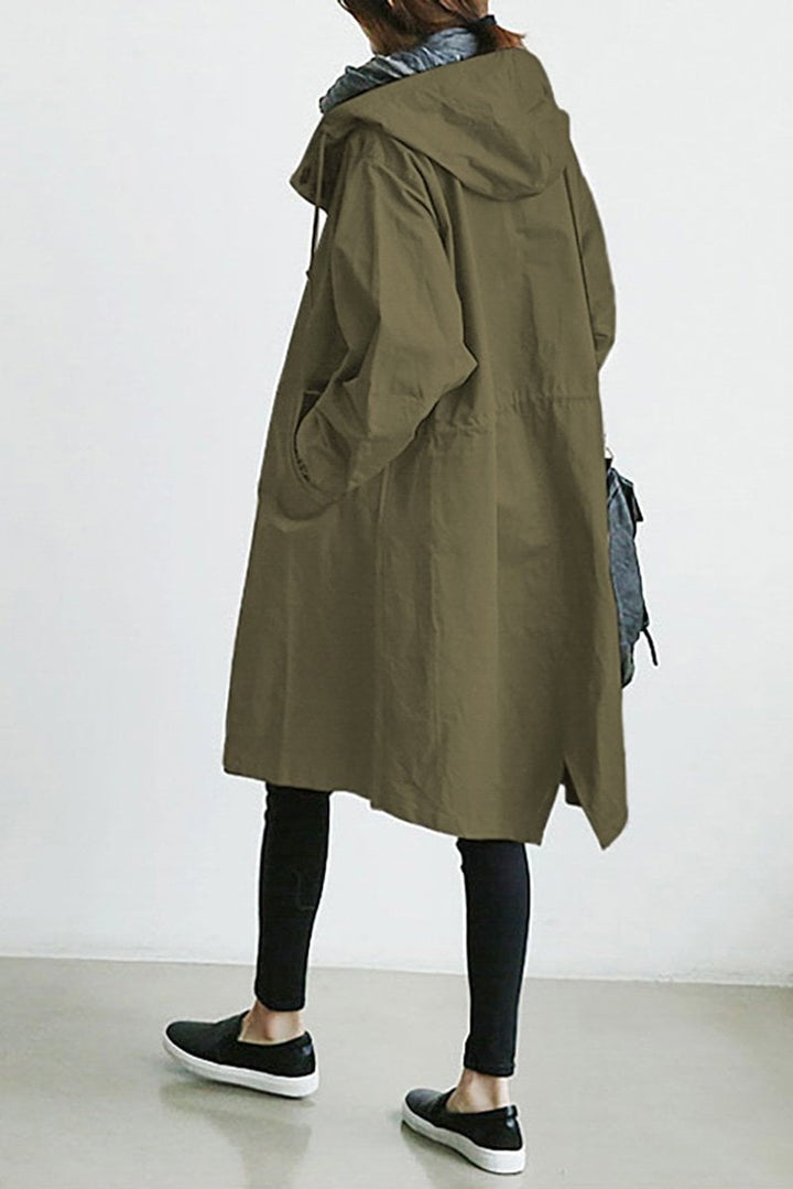 Veste légère de mi-saison pour femme en coton, à capuche, pour l’automne