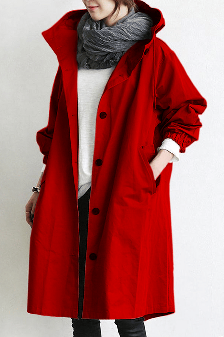 Veste légère de mi-saison pour femme en coton, à capuche, pour l’automne