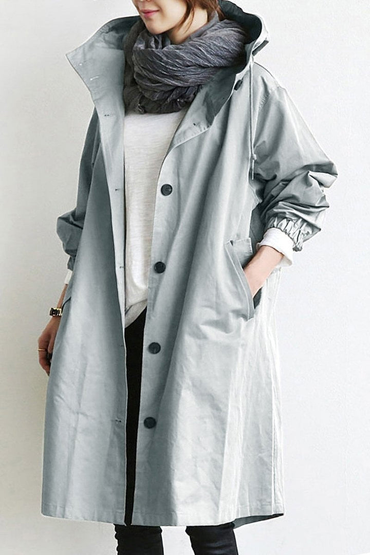 Veste légère de mi-saison pour femme en coton, à capuche, pour l’automne