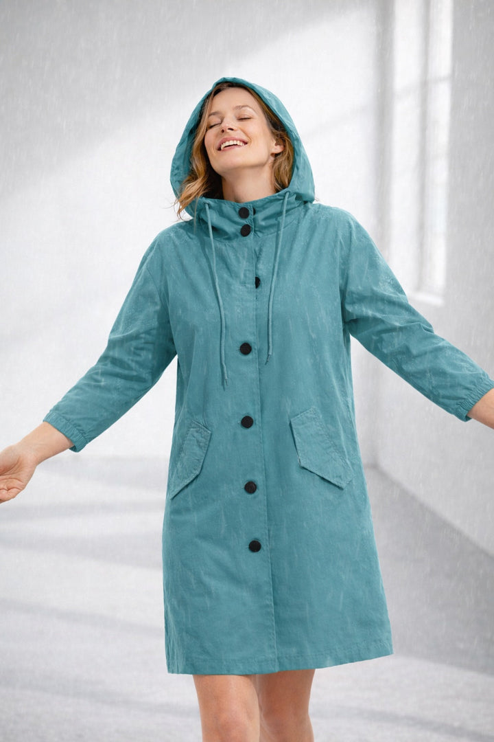 Veste légère de mi-saison pour femme en coton, à capuche, pour l’automne