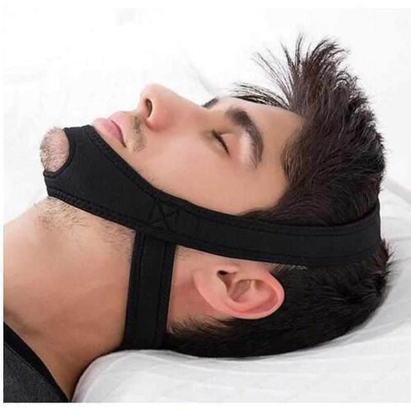 Bandeau mentonnier réglable en néoprène pour dormir et se détendre