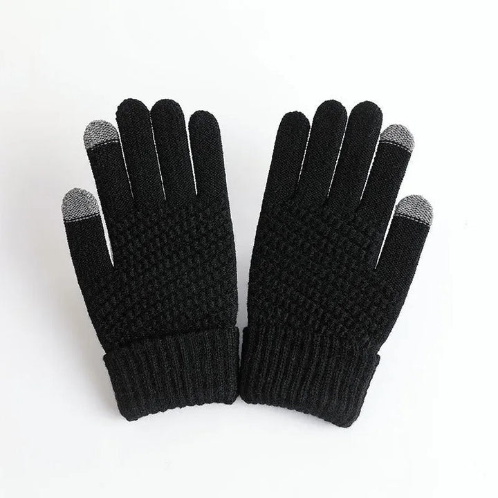 Gants d’hiver femme en cachemire tricoté tactiles pour l’automne et l’hiver