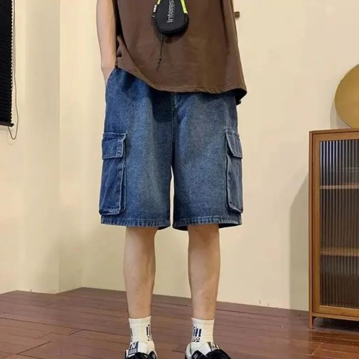 Shorts de verano de mezclilla para hombres, elegantes y versátiles - Lammert