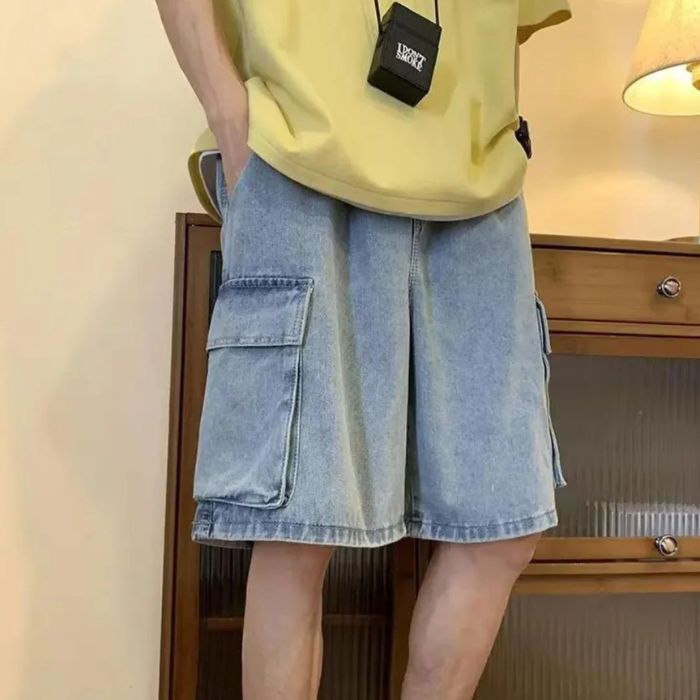 Shorts de verano de mezclilla para hombres, elegantes y versátiles - Lammert
