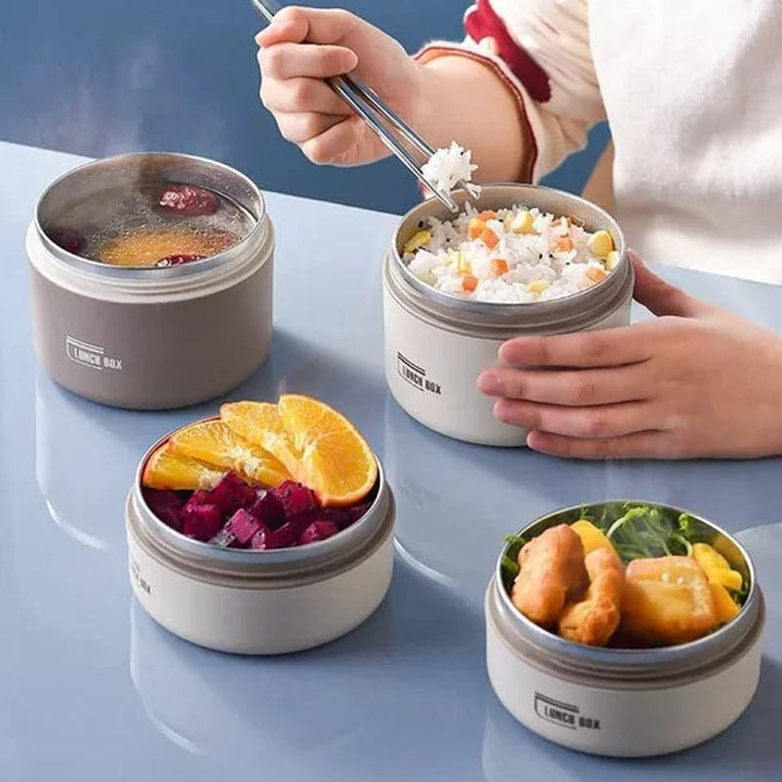 Thermos alimentaire en acier inoxydable 420 ml et 620 ml, étanche pour l'école