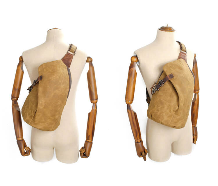 Sac à bandoulière en toile imperméable, usage quotidien et voyage, unisexe, été 2026