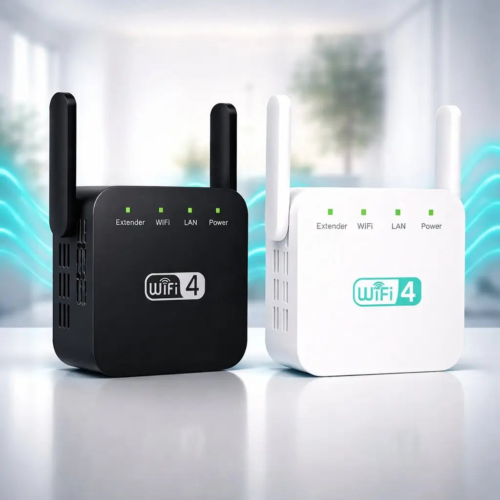Amplificatore WiFi 300 Mbps 2,4 GHz per casa e ufficio, portata di 50 m, router e ripetitore AP
