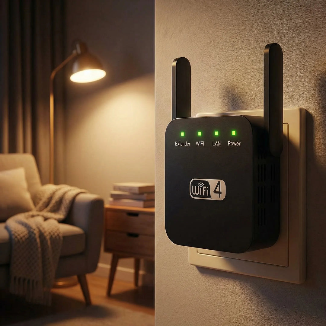 Amplificatore WiFi 300 Mbps 2,4 GHz per casa e ufficio, portata di 50 m, router e ripetitore AP
