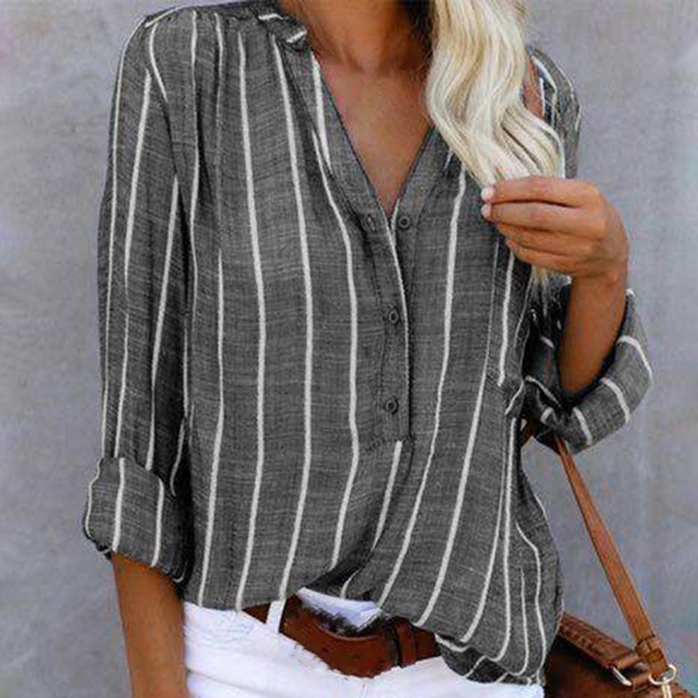 Willow - Elegant Striped Summer Blouse for Women