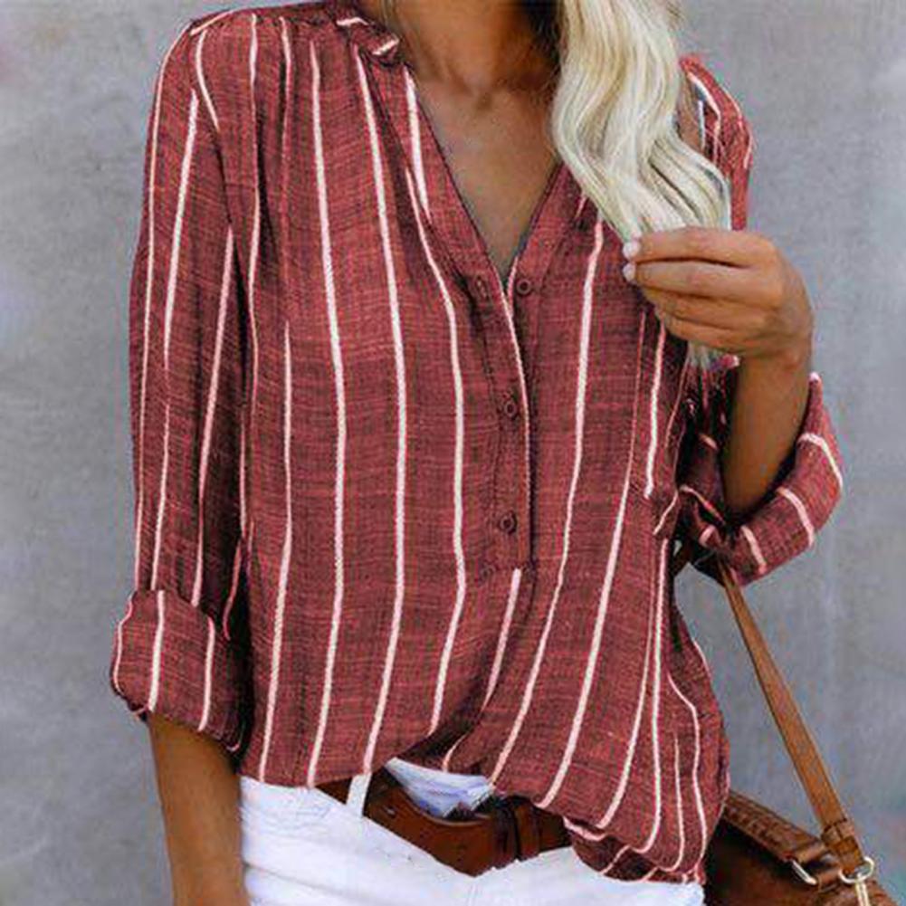 Willow - Elegant Striped Summer Blouse for Women