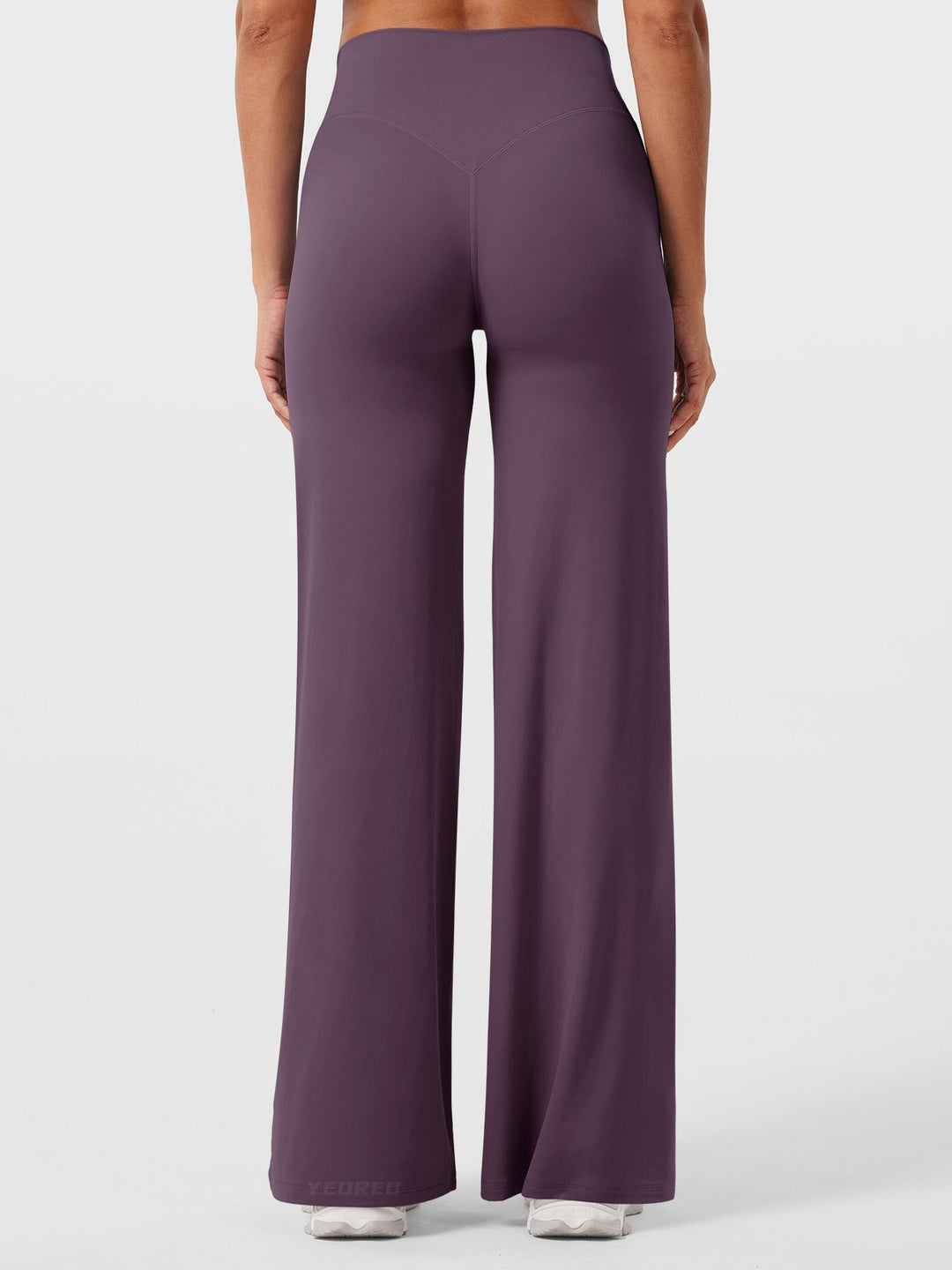 Pantaloni da yoga estivi da donna in cotone a gamba larga con vita alta e taglio ampio