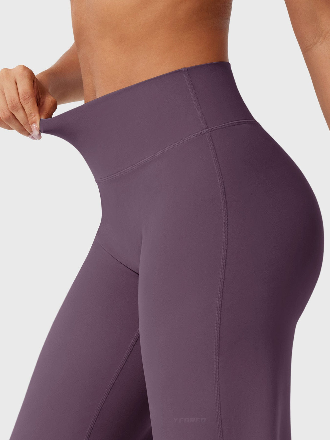 Pantaloni da yoga estivi da donna in cotone a gamba larga con vita alta e taglio ampio