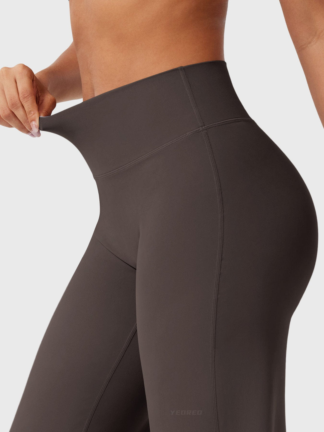 Pantaloni da yoga estivi da donna in cotone a gamba larga con vita alta e taglio ampio