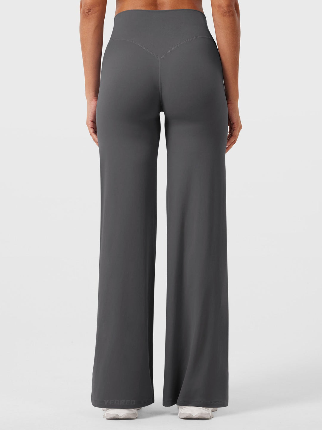 Pantaloni da yoga estivi da donna in cotone a gamba larga con vita alta e taglio ampio