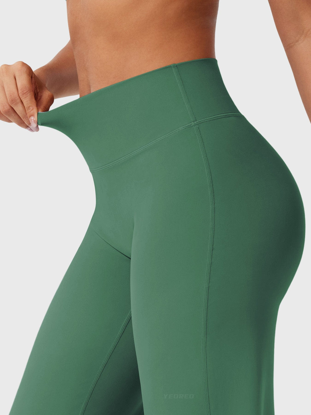 Pantaloni da yoga estivi da donna in cotone a gamba larga con vita alta e taglio ampio