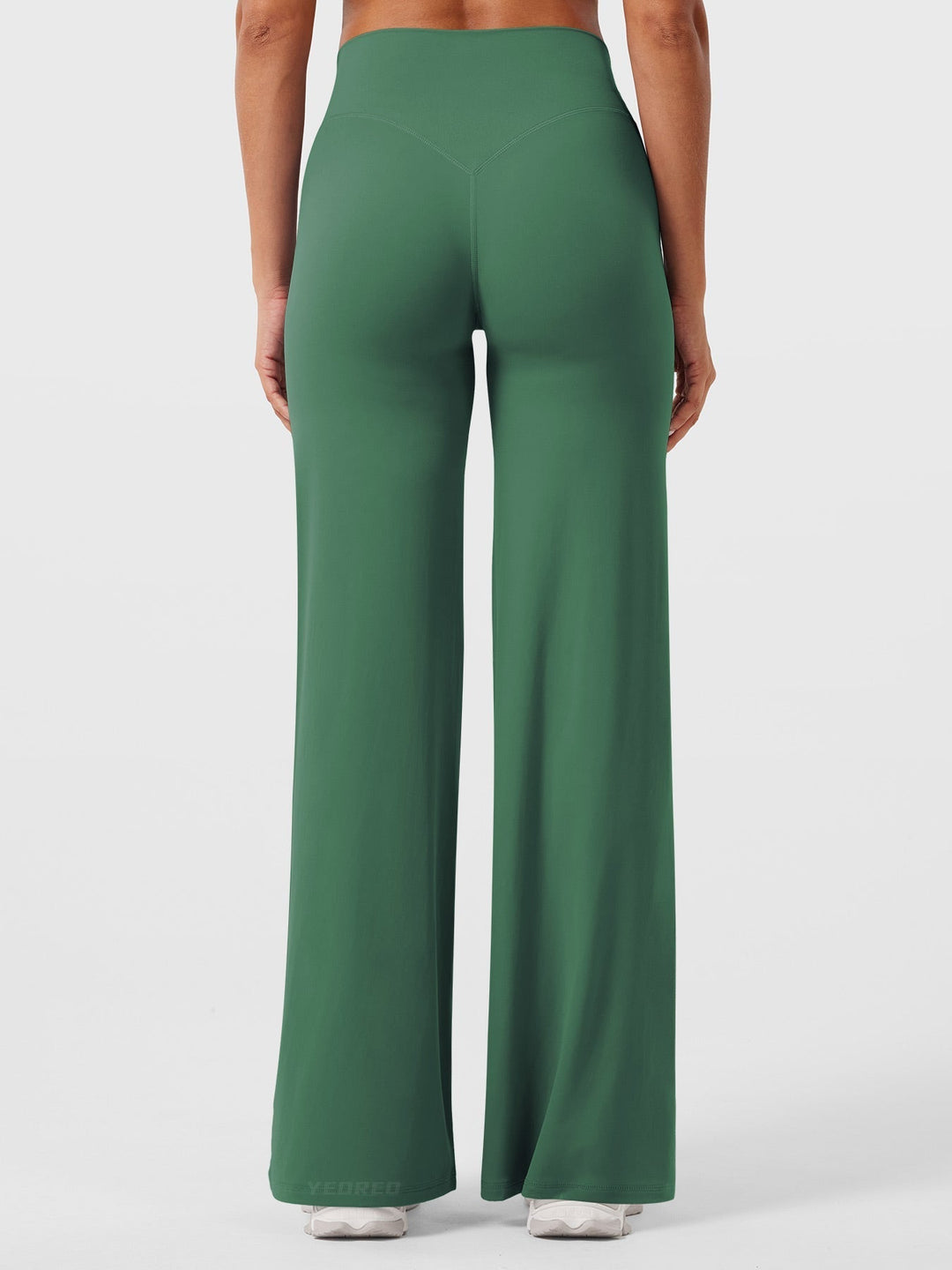 Pantaloni da yoga estivi da donna in cotone a gamba larga con vita alta e taglio ampio