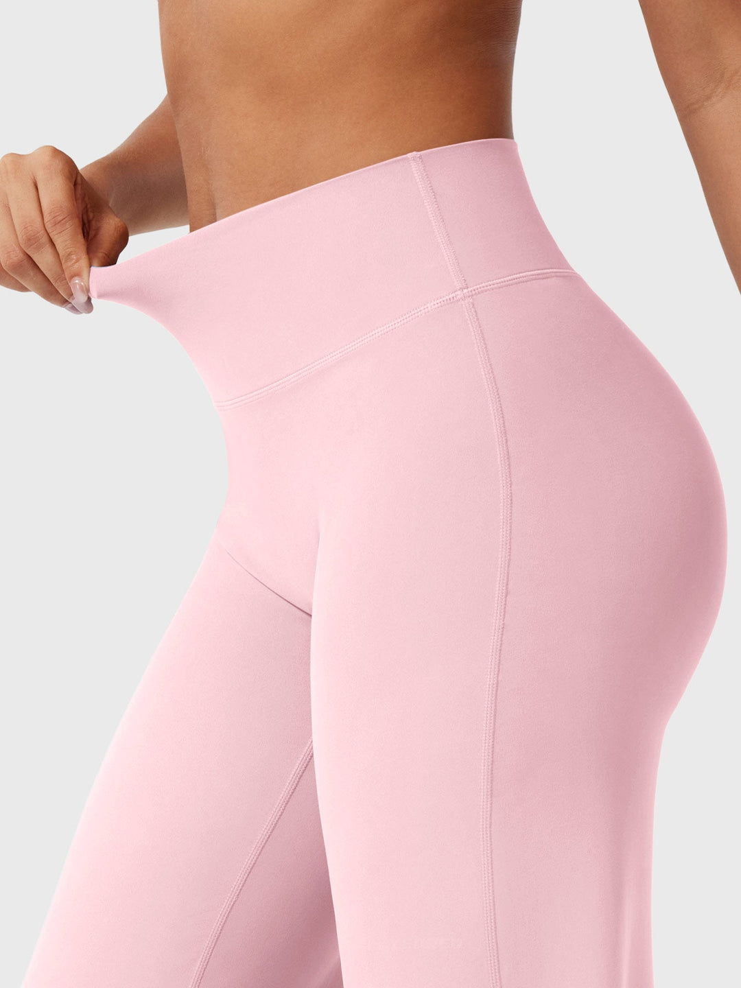 Pantaloni da yoga estivi da donna in cotone a gamba larga con vita alta e taglio ampio