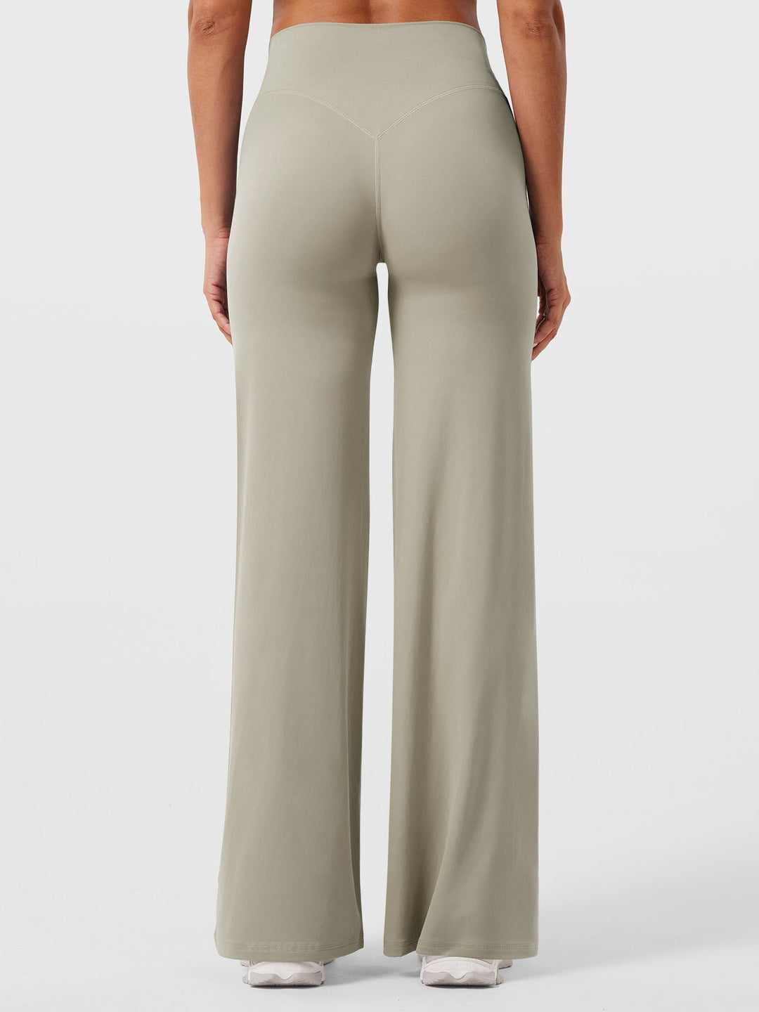 Pantaloni da yoga estivi da donna in cotone a gamba larga con vita alta e taglio ampio