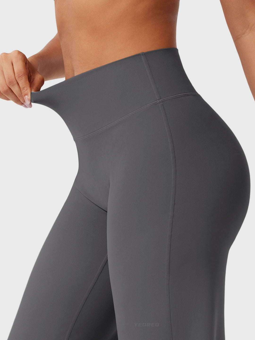 Pantaloni da yoga estivi da donna in cotone a gamba larga con vita alta e taglio ampio