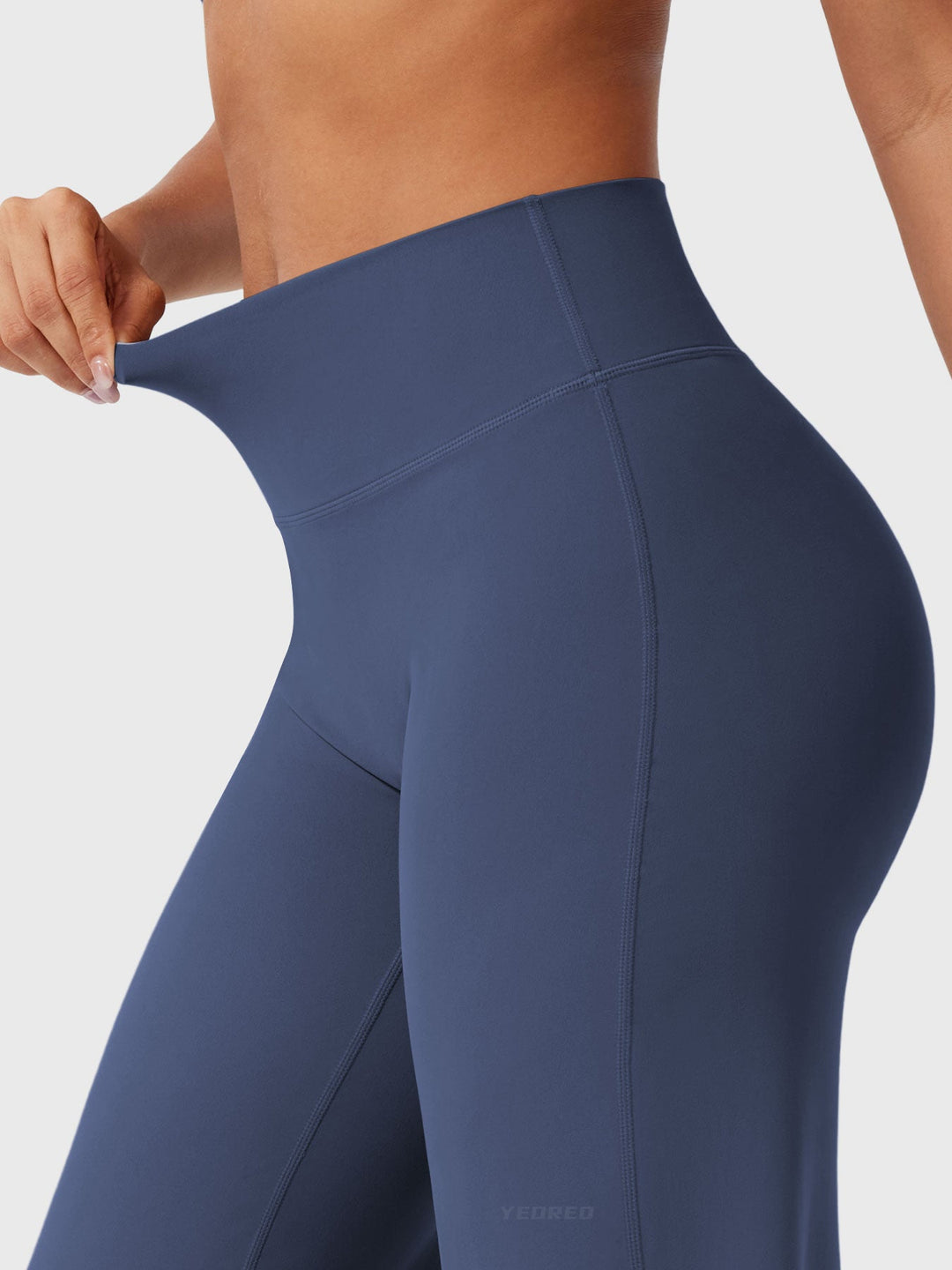 Pantaloni da yoga estivi da donna in cotone a gamba larga con vita alta e taglio ampio