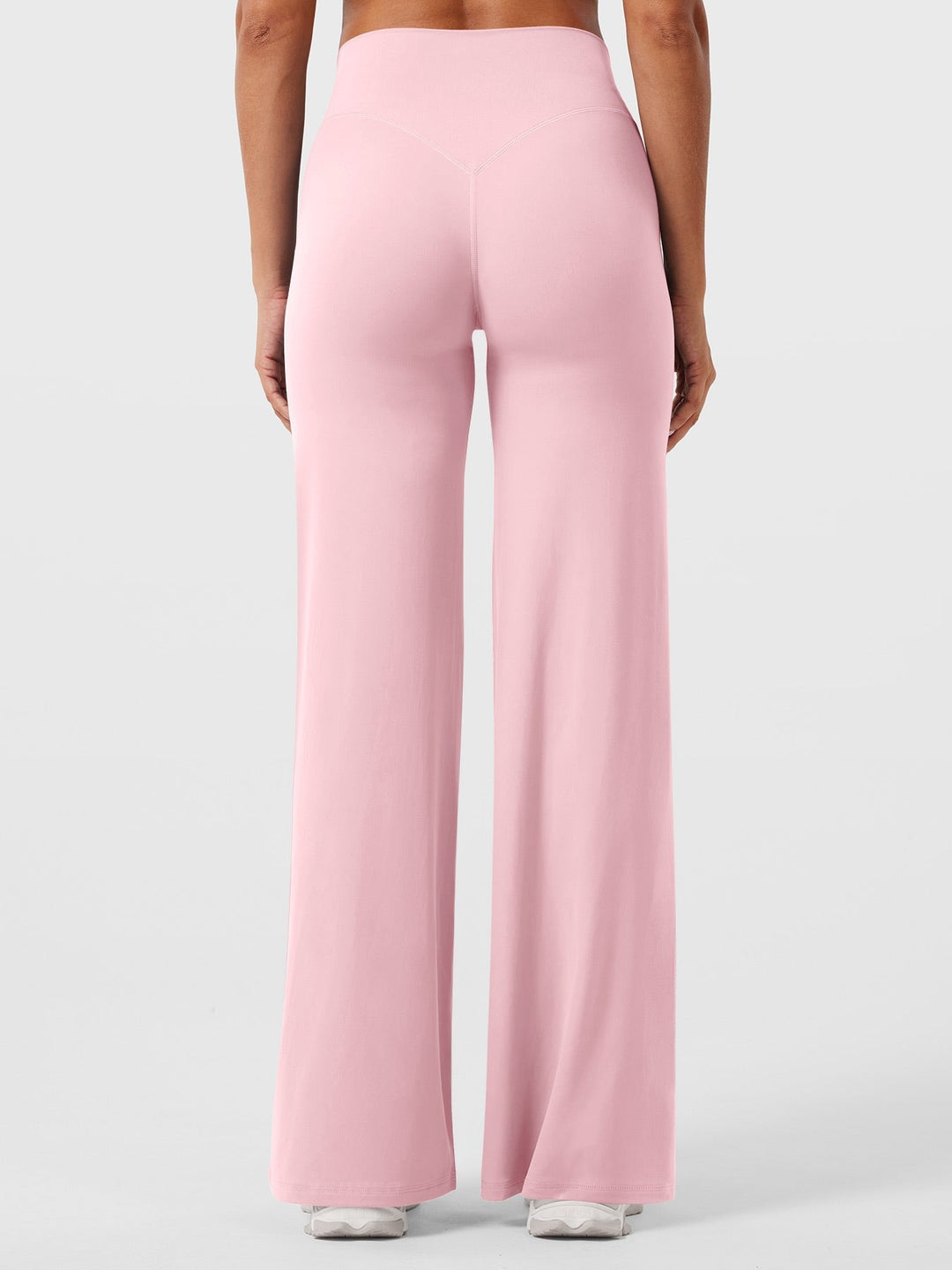 Pantaloni da yoga estivi da donna in cotone a gamba larga con vita alta e taglio ampio