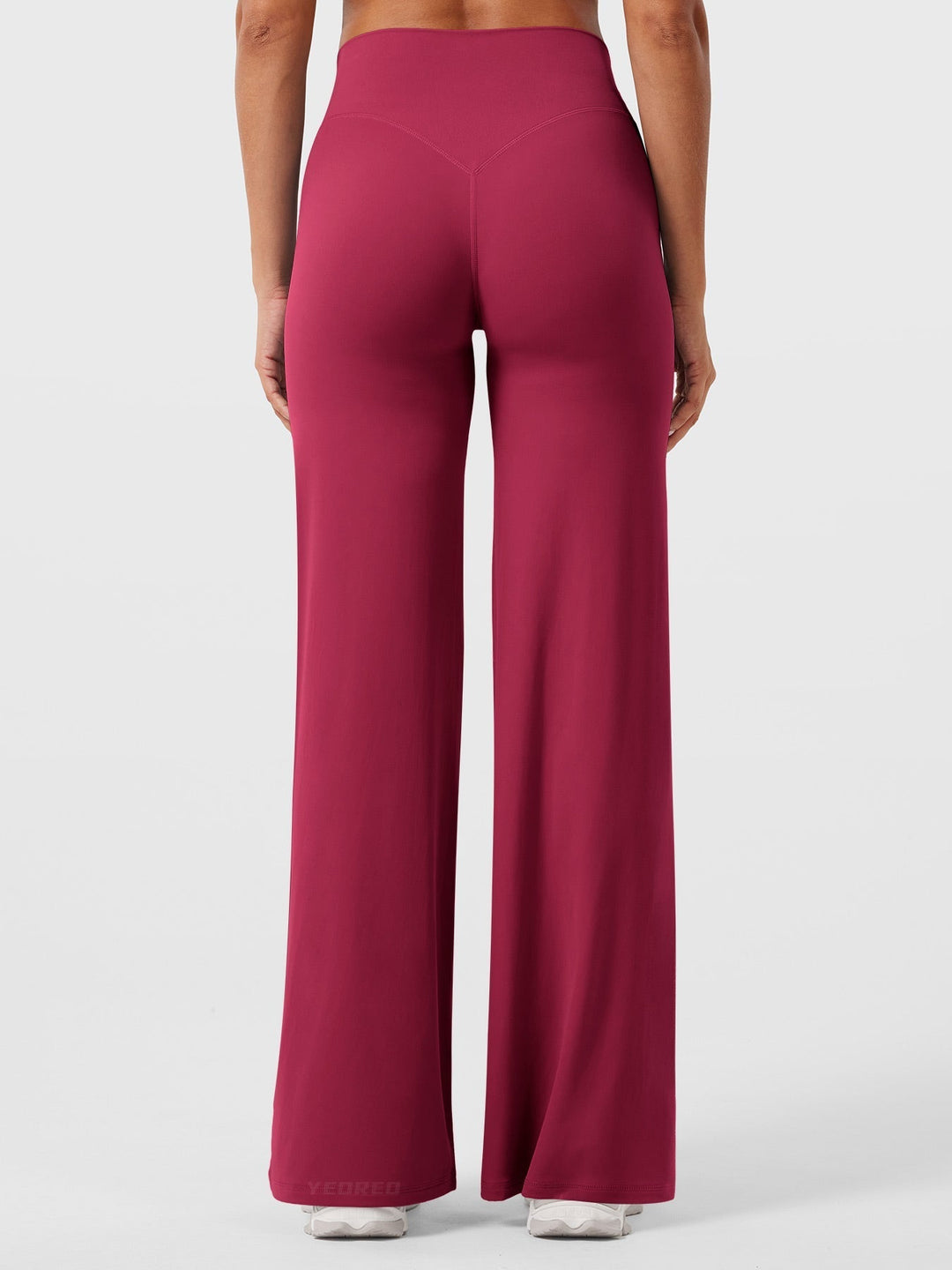 Pantaloni da yoga estivi da donna in cotone a gamba larga con vita alta e taglio ampio