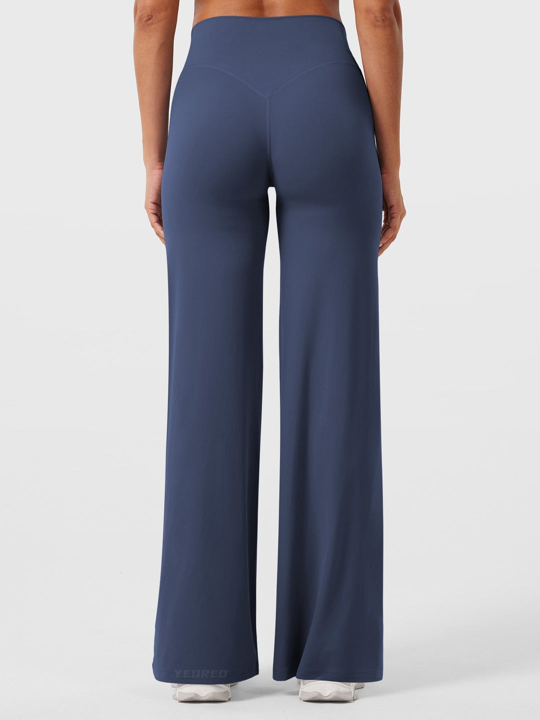 Pantaloni da yoga estivi da donna in cotone a gamba larga con vita alta e taglio ampio