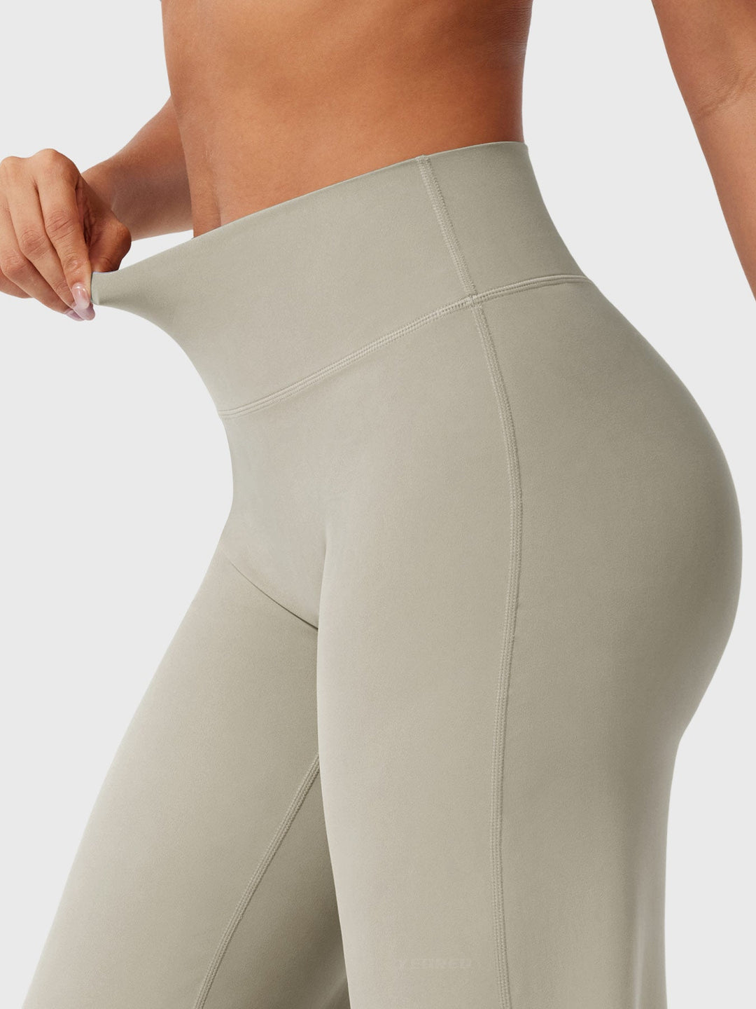 Pantaloni da yoga estivi da donna in cotone a gamba larga con vita alta e taglio ampio