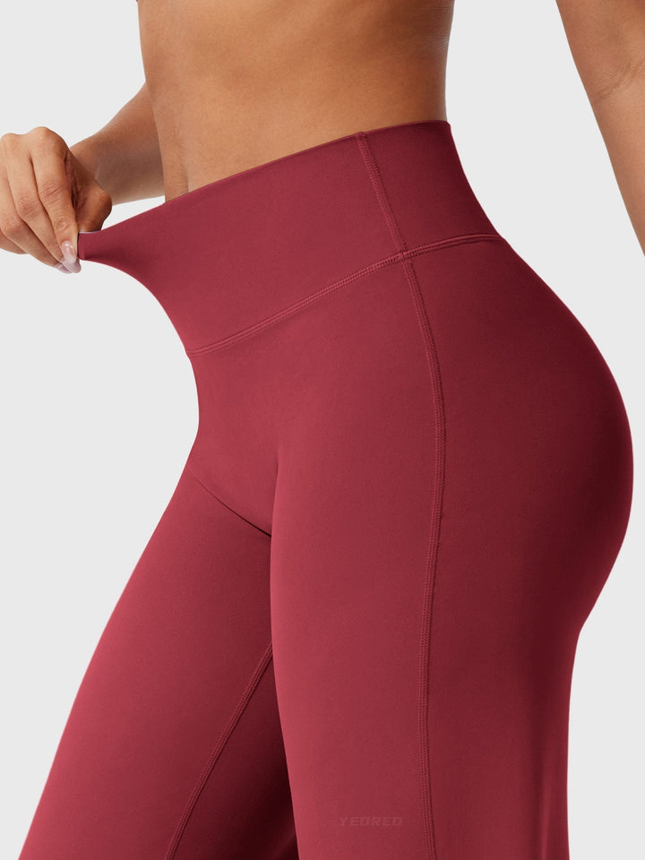 Pantaloni da yoga estivi da donna in cotone a gamba larga con vita alta e taglio ampio