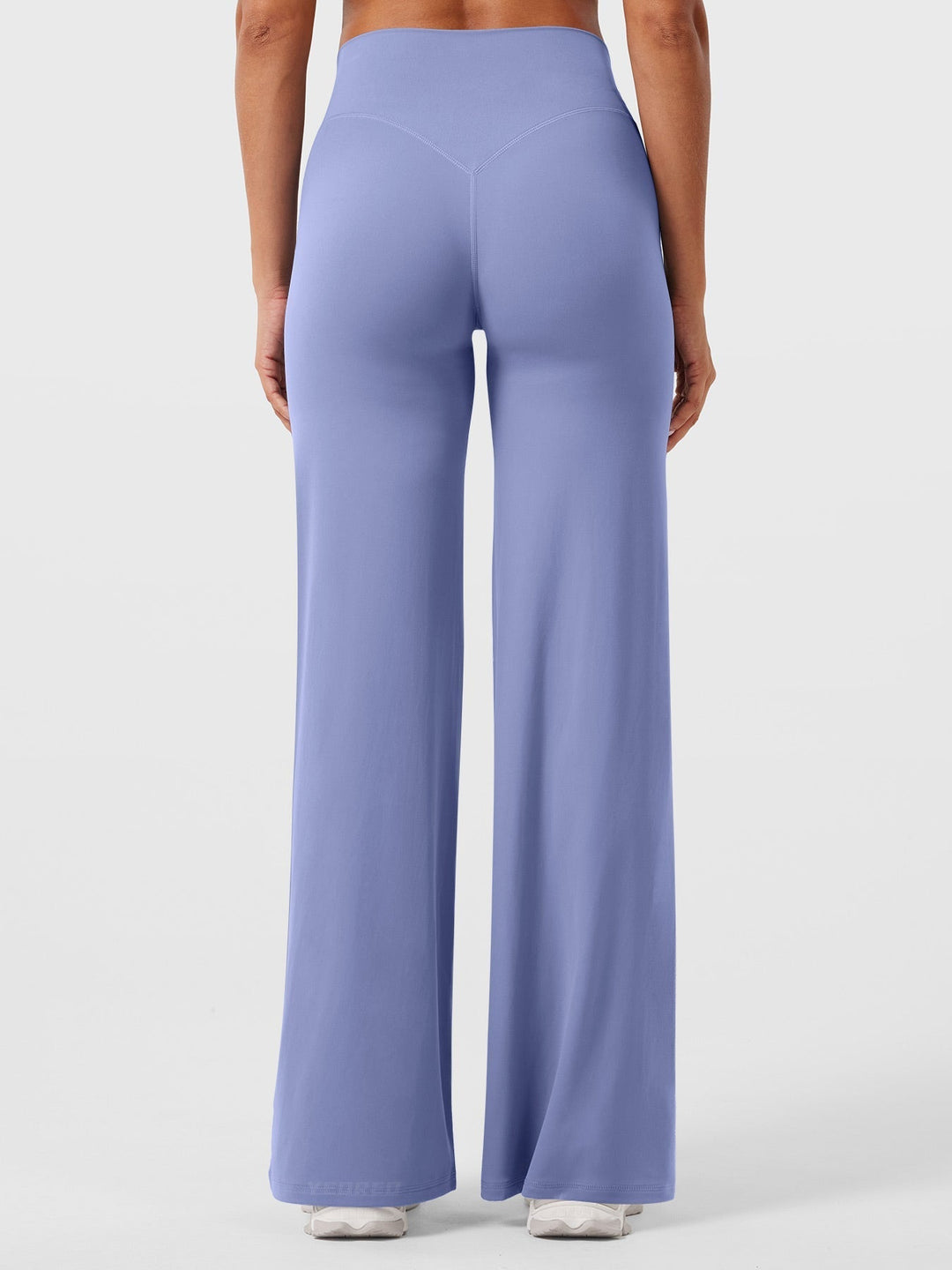 Pantaloni da yoga estivi da donna in cotone a gamba larga con vita alta e taglio ampio