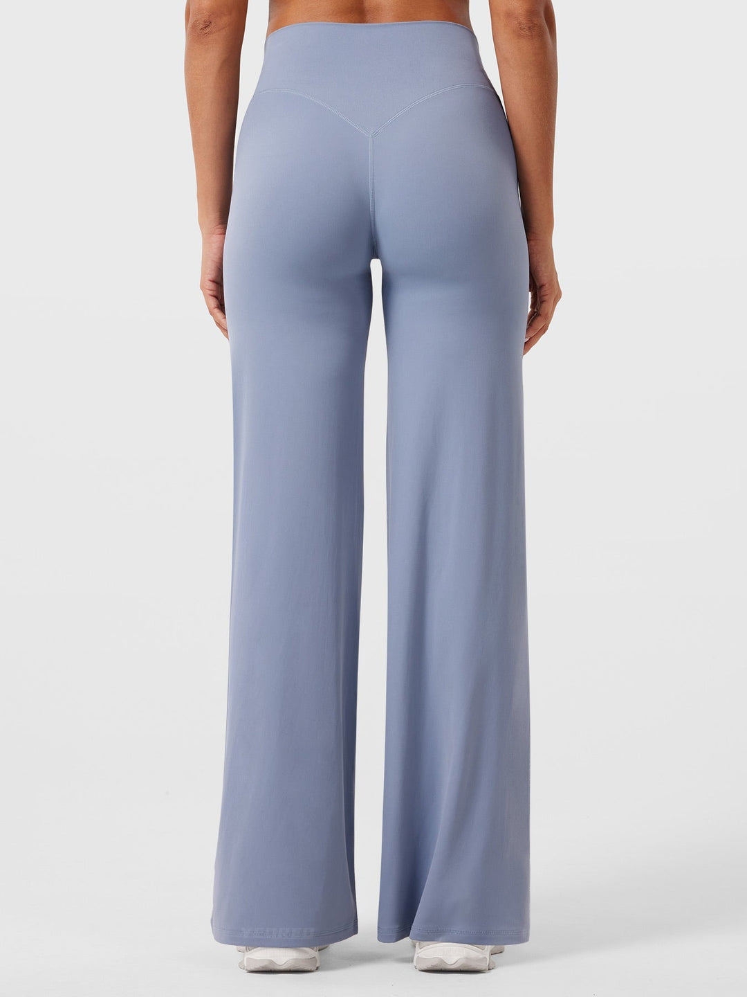 Pantaloni da yoga estivi da donna in cotone a gamba larga con vita alta e taglio ampio