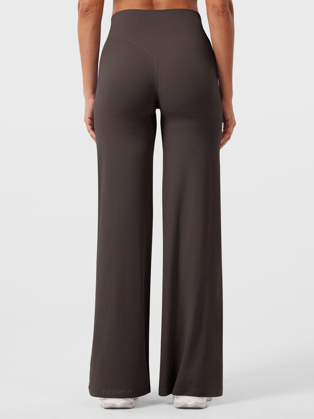Pantaloni da yoga estivi da donna in cotone a gamba larga con vita alta e taglio ampio