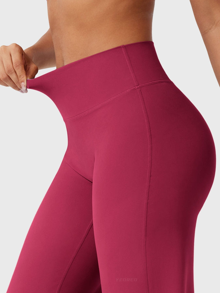 Pantaloni da yoga estivi da donna in cotone a gamba larga con vita alta e taglio ampio