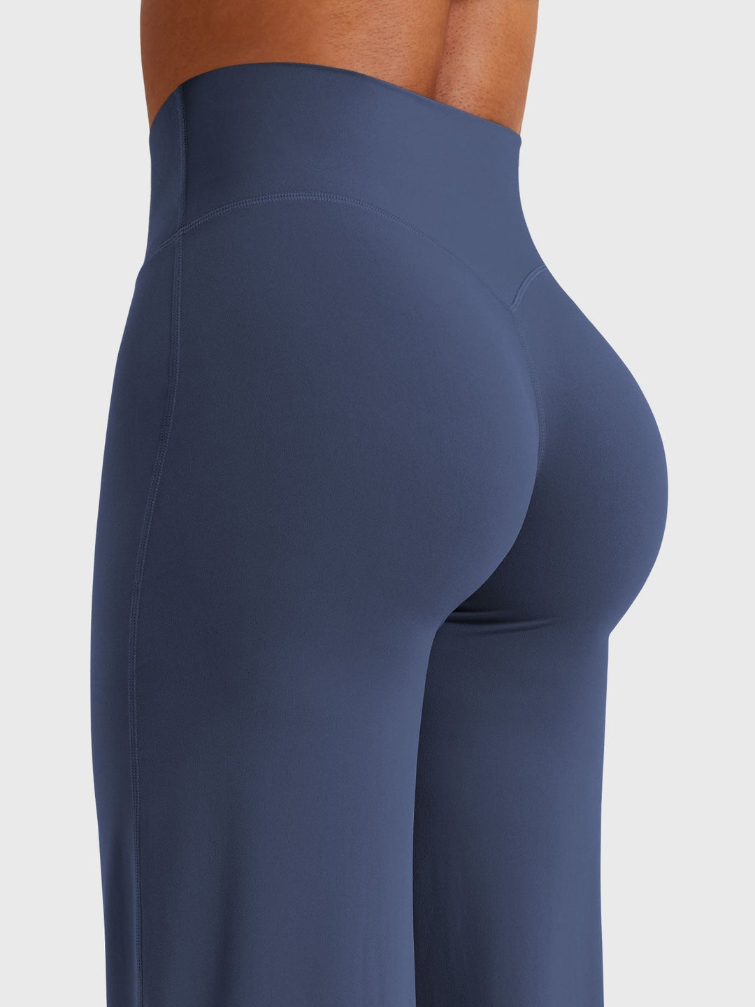 Pantaloni da yoga estivi da donna in cotone a gamba larga con vita alta e taglio ampio