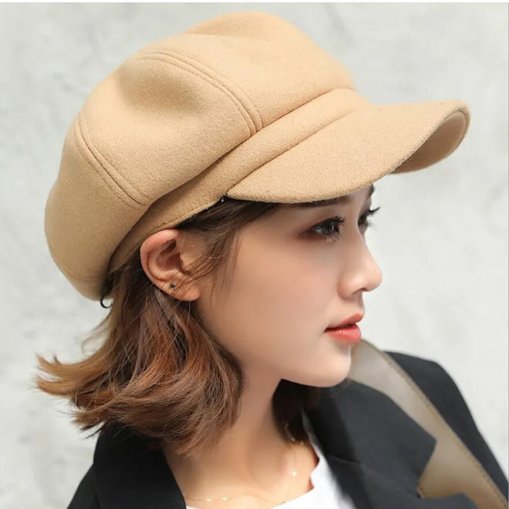 Bonnet femme en coton style vintage taille unique pour l’automne