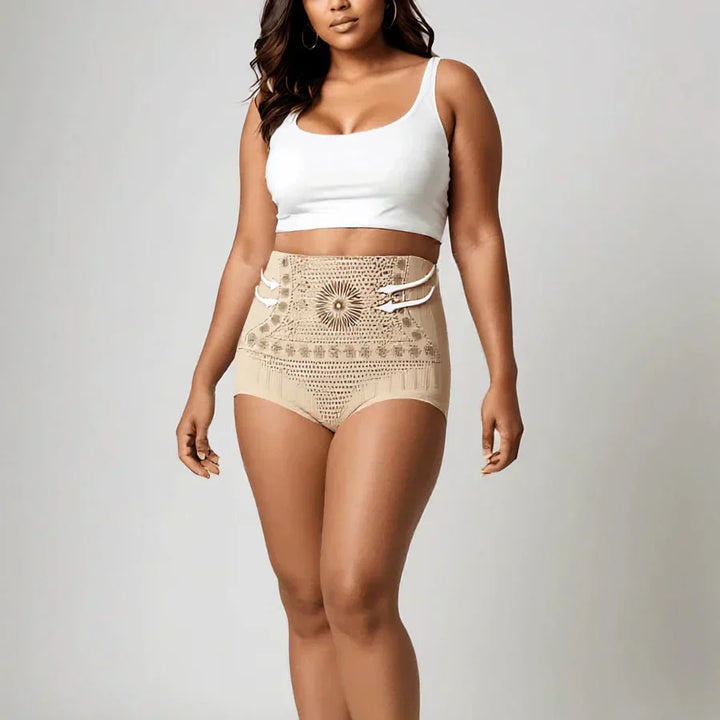 Gaine amincissante femme taille haute sculptante respirante idéale été nylon